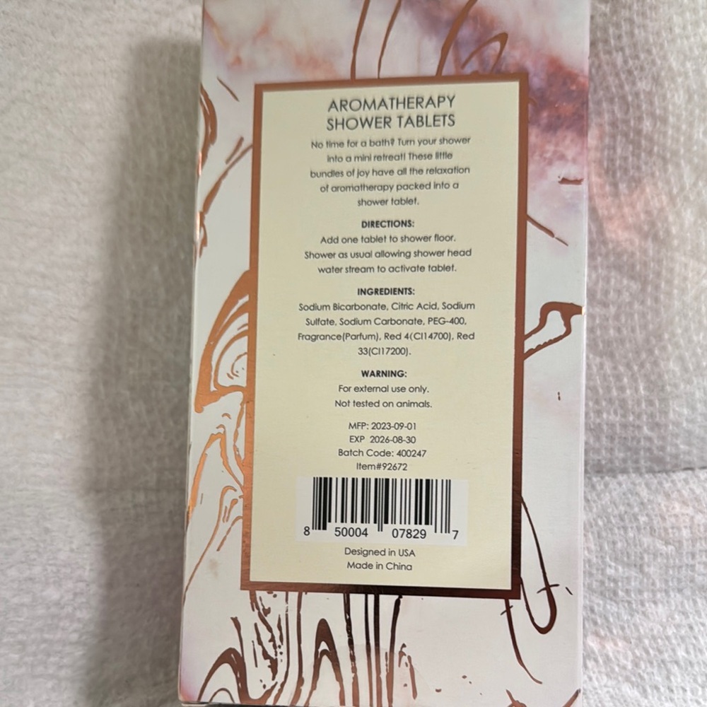 Manna Kadar Pink Shower Tablets with Pomegranate Essential Oils - Picture 5 of 7